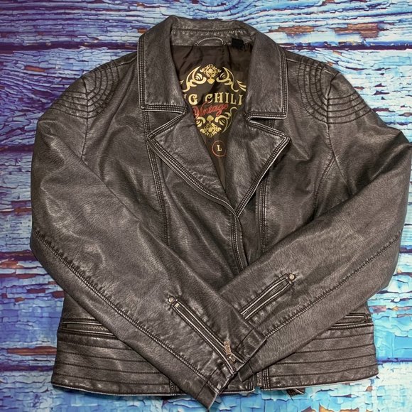 Big Chill Faux Leather Jacket - Picture 2 of 10